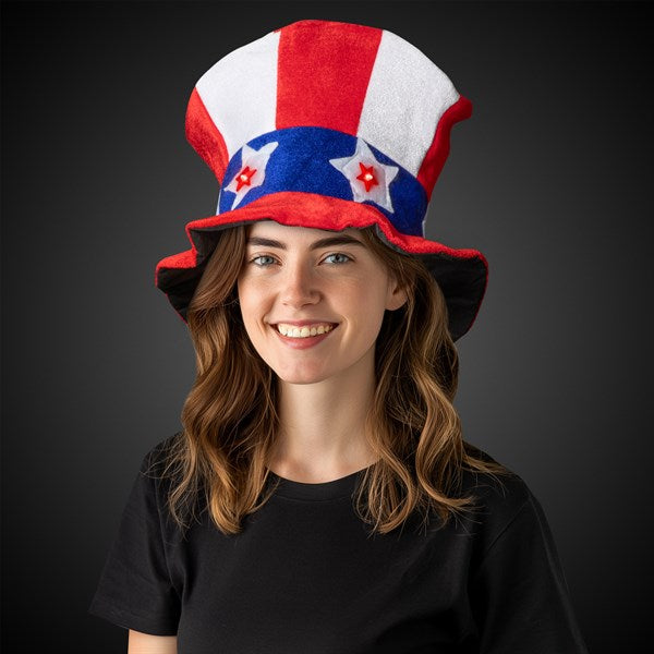 LED Uncle Sam Top Hat