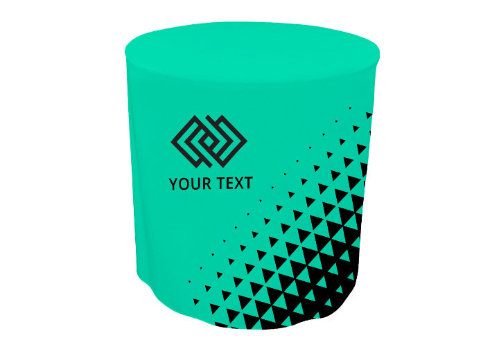 Custom Round Fitted  Full Color Table Covers