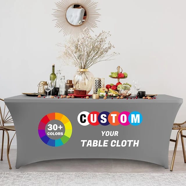 Custom Rectangle Stretch Full Color Table Covers