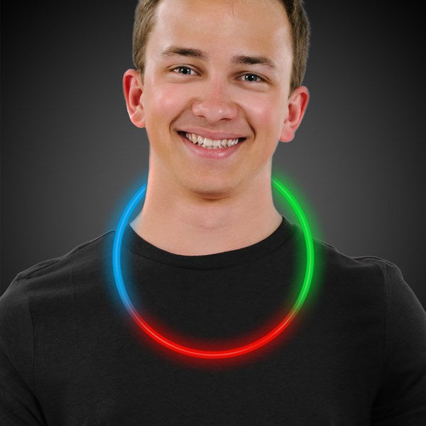 22" Green, Red and Blue Glow Necklaces - Pack Of 50