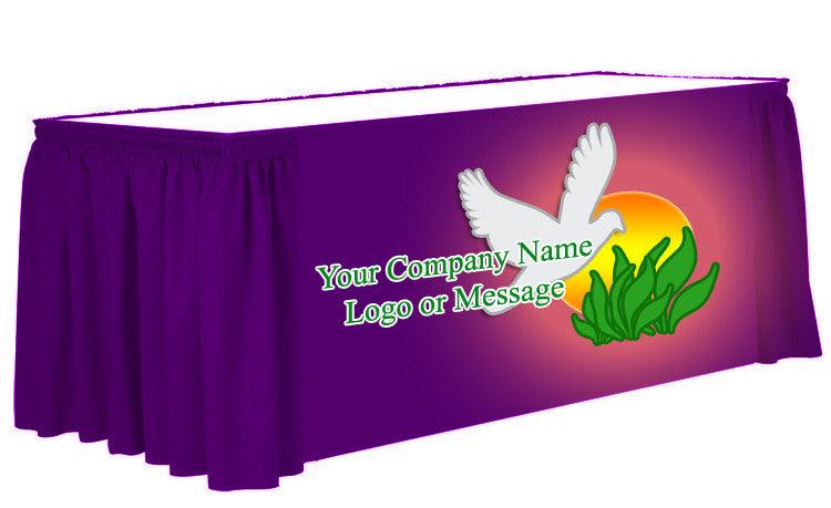 Custom Rectangle Full Color Table Skirts