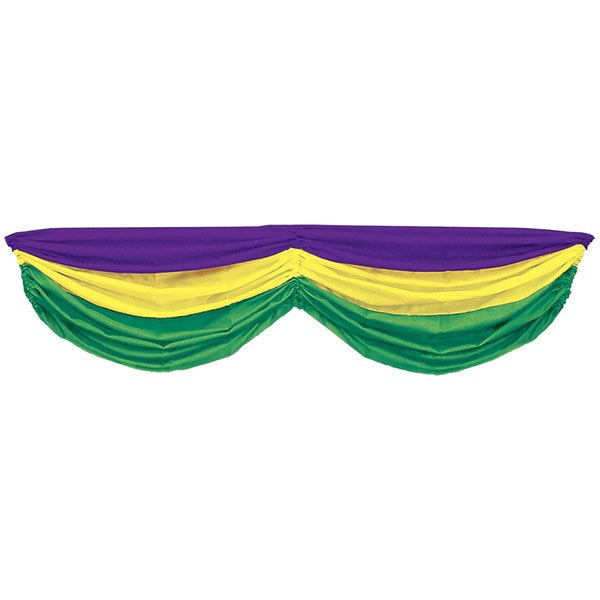 Mardi Gras Fabric Bunting Decoration